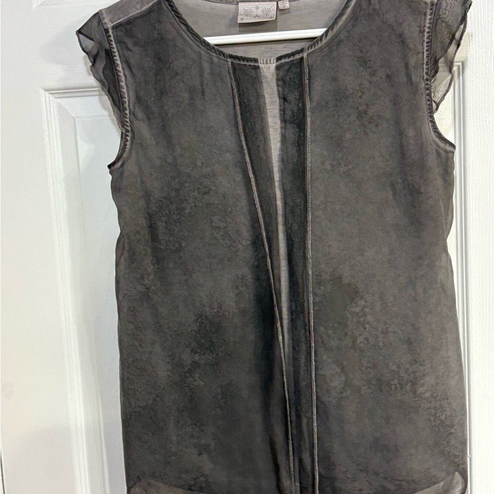 Dantelle Charcoal Gray Top
